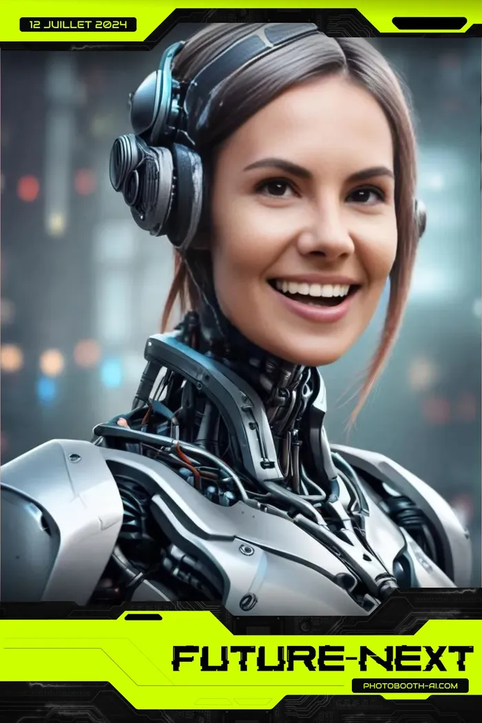 Tirage photo au cadre futuriste personnalisé