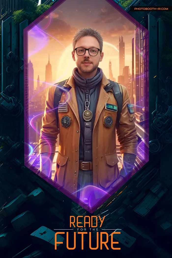 Tirage photo transformé dans un univers de science-fiction